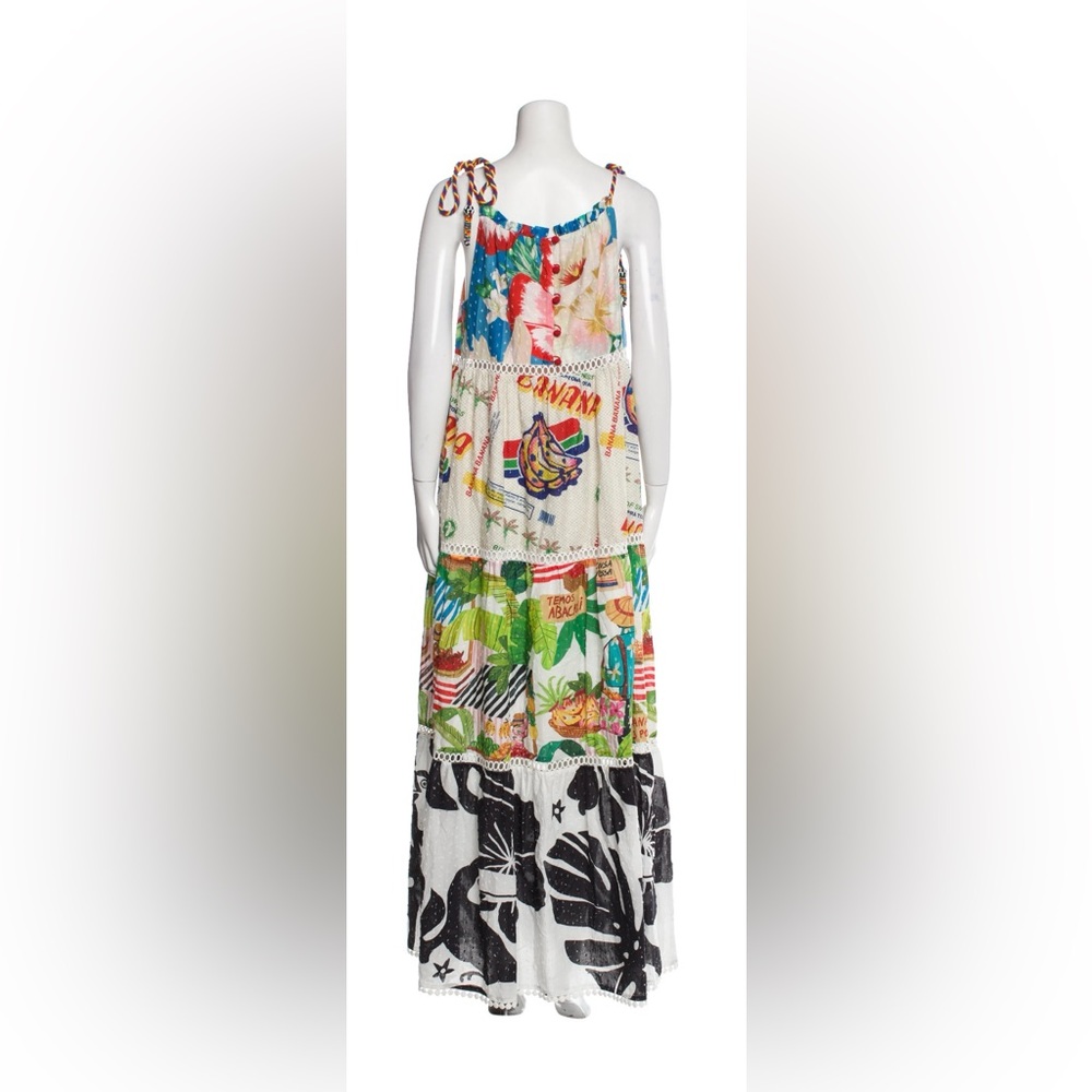 Farm Rio Colorful Tropical Maxi Dress - Size Small - Picture 4 of 5
